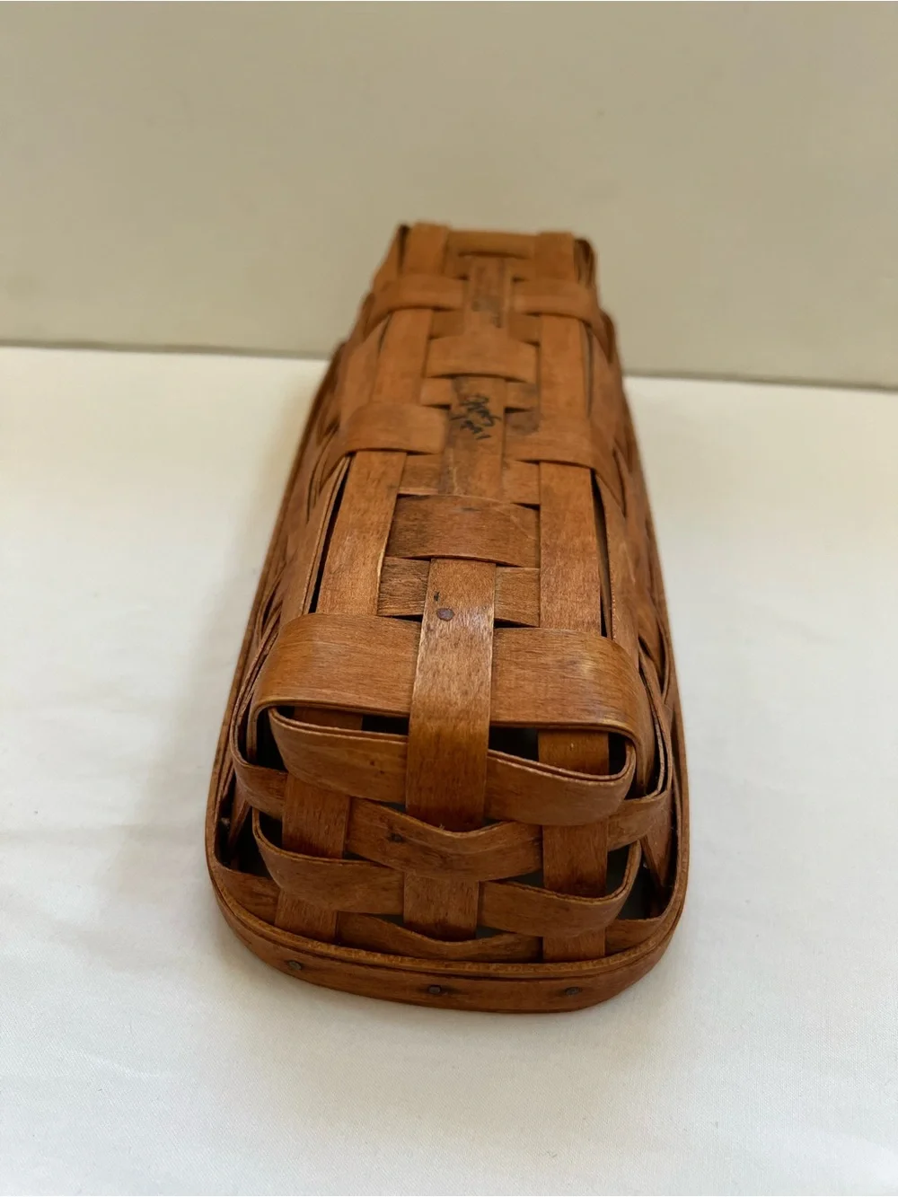 Vintage Longaberger 1991 Cracker Bread Basket Signed ABOUT 11